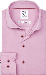 R2 Overhemd Linen Blend Pink