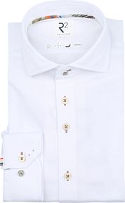 R2 Shirt Japanese Knitted Contrast White