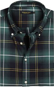 Steppin' Out Shirt Flanel Checks Navy Green