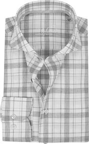 Profuomo Recycled Shirt Checkered Grey