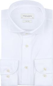 Profuomo Twill Shirt Extra Long Sleeves White  