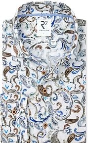 R2 Japanese Linen Shirt Paisley White