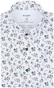OLYMP Luxor Shirt 24/Seven Print White