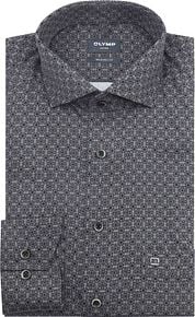 Olymp Luxor Shirt Print Grey