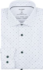 Olymp Luxor Shirt Stretch Print White