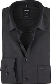 OLYMP Shirt Luxor Modern-Fit Dark Grey
