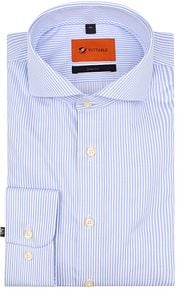 Suitable Shirt Light Blue Stripes 
