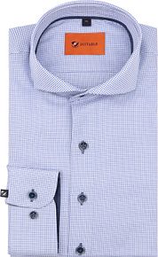 Suitable Twill Shirt Print Light Blue
