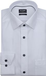 Olymp Luxor Shirt Diamond Twill White