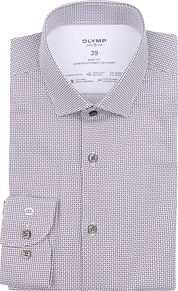 OLYMP Shirt Level 5 24/Seven Print Blue