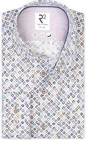 R2 Shirt Extra Long Sleeves Print Dashboard Grey