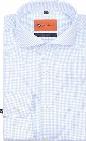 Suitable Shirt Stripe Light Blue Non Iron