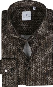 Blue Industry Shirt Melange Floral Dark Brown