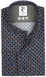 R2 Shirt Printed Sofas Multicolour Navy
