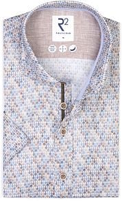 R2 Shirt Short Sleeves Print Blue