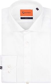 Suitable Shirt Extra Long Sleeves Twill White