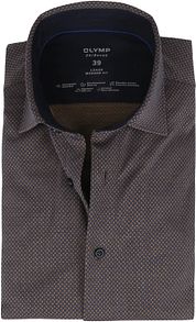 OLYMP Luxor Jersey Stretch Shirt 24/Seven Ochre