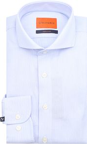 Suitable Shirt Jacquard Luxe Light Blue