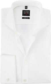 Olymp Level 5 Body Fit Shirt Double Cuff Off-White