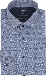OLYMP Luxor Shirt 24/Seven Print Blue