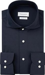 Profuomo Japanese Knitted Shirt Dark Blue