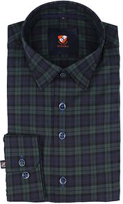 Suitable Shirt Black Watch Checkered
