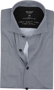 Olymp Level 5 Shirt Body Fit Circles Black