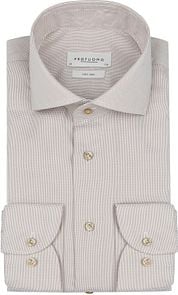 Profuomo Dobby Shirt Print Beige