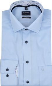 Olymp Luxor Shirt Structure Light Blue  