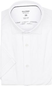 OLYMP Short Sleeve Shirt Level 5 24/Seven White
