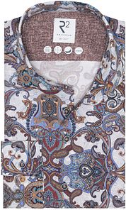 R2 Shirt Lyocell Paisley Multicolour