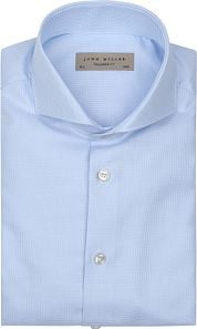 John Miller Shirt Small Check Light Blue