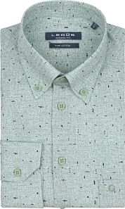 Ledub Shirt Print Green Chest Pocket