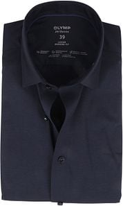OLYMP Luxor Modern Fit Jersey Stretch 24/Seven Navy Shirt