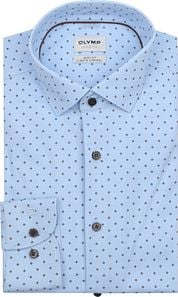 OLYMP Shirt Level 5 Print Light Blue