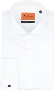 Suitable Shirt White Twill Double Cuff