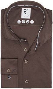 R2 Shirt Dobby Knitted Brown