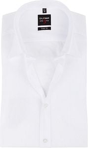 OLYMP Level 5 Body Fit Short Sleeve Shirt White