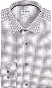 Olymp Level 5 Shirt Print Beige
