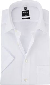 OLYMP Shirt Luxor Modern Fit Short Sleeve White