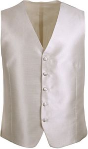 Wedding Waistcoat Ecru Carre