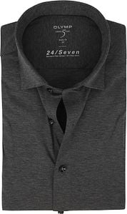 OLYMP Shirt Level 5 Body Fit 24/Seven Dark Grey