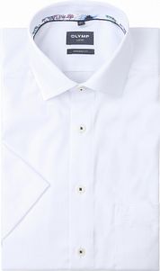 OLYMP Modern-Fit Short Sleeve Shirt White