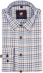 Suitable Shirt Brown Checkered