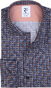 R2 Shirt Print Dark Blue