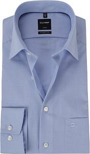 OLYMP Luxor Blue Checks Shirt