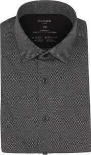 OLYMP Luxor Shirt 24/Seven Print Anthracite