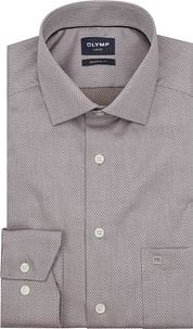 Olymp Luxor Shirt Diamond Structure Brown