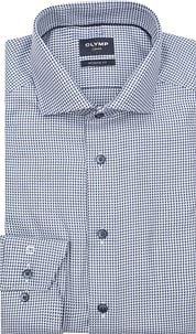 Olymp Luxor Shirt Print Structura Blue