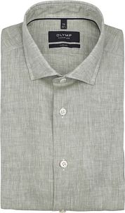 Olymp Signature Shirt Linen Light Green